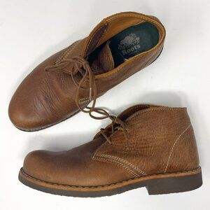 Roots Classic Brown Tribal Leather Desert Boots Lace Up Women's 8